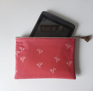Housse de tablette iPad Mini en tissu origami / Pochette iPad