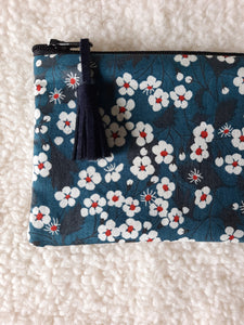 Petite pochette Porte monnaie en tissu Liberty Mitsi / Trousse Liberty of London