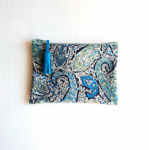 Petite pochette Porte monnaie en tissu Liberty Bourton / Trousse Liberty of London