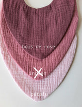 Charger l'image dans la galerie, Bavoir bandana pour bébé en double gaze de coton - Bavoir bébé lot - Créations artisanales bébé