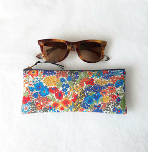 Etui lunettes tissu Liberty fleuri multicolore balzac paris
