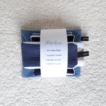 Charger l&#39;image dans la galerie, Kit bien être (lingettes - pochette à savon - bandeau) / idée cadeau femme