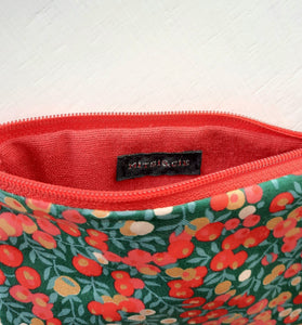 Petite pochette Porte monnaie en tissu Liberty Wiltshire Christmas / Trousse Liberty of London