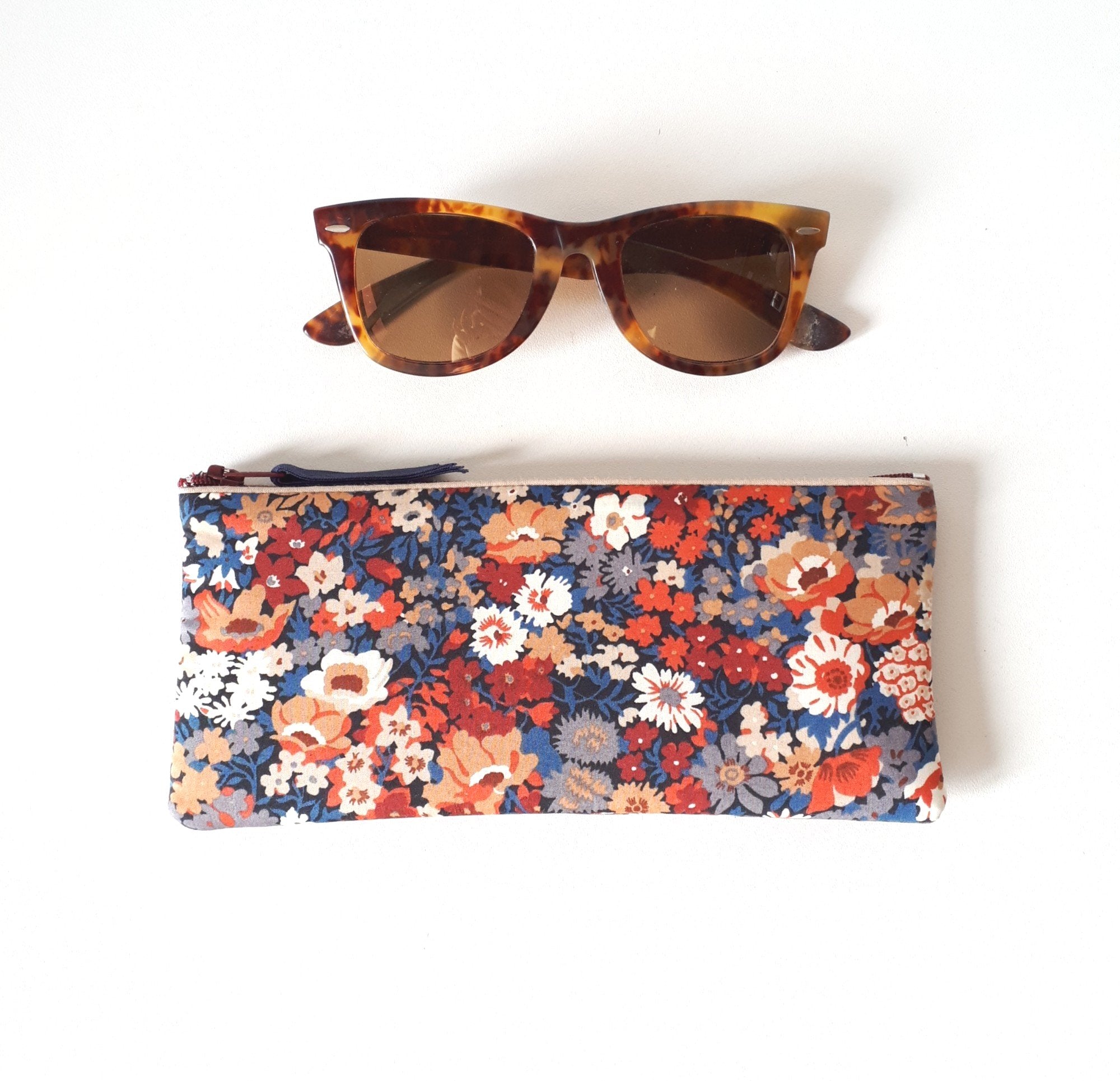 Etui à lunettes molletonné en tissu Liberty of London Thorpe